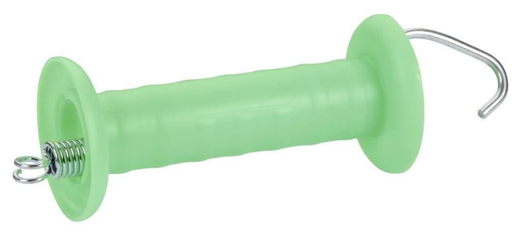 Uchwyt bramowy z hakiem i sprężyną naciągową zielony Kerbl - Cavalo